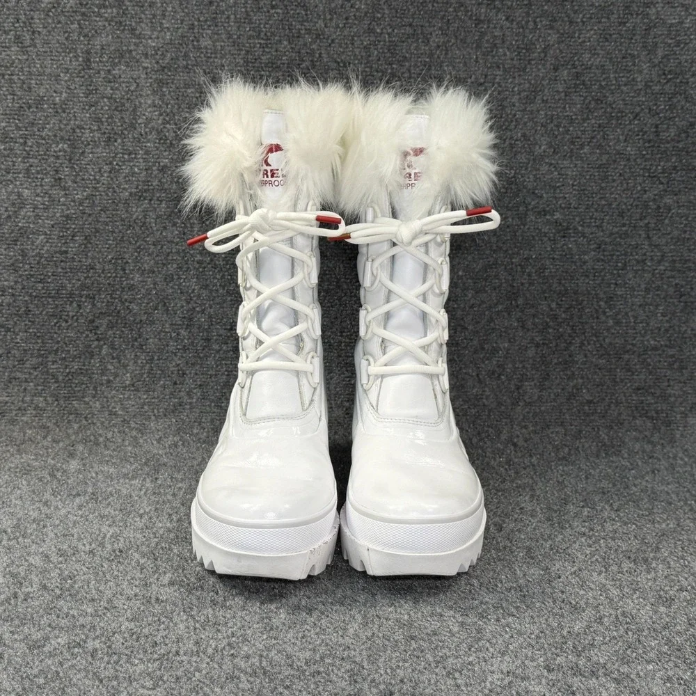 Sorel Joan of Arctic NEXT Winter Boots Women's 9 White Waterproof Snow Faux Fur